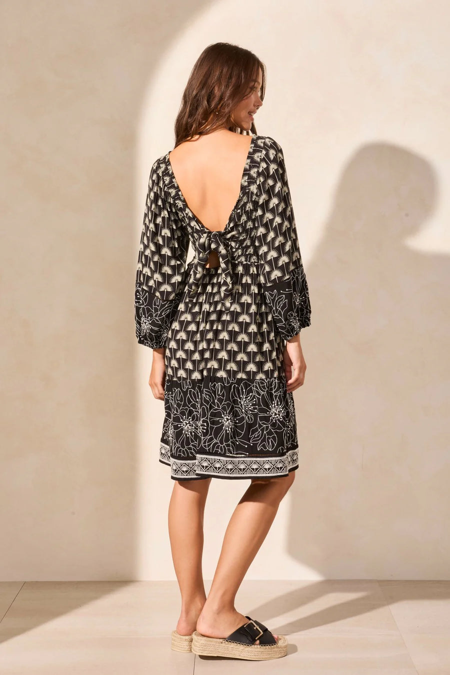 Wear-Two-Ways Embroidered Square-Neck Dress