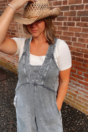 Washed Cotton Terry Jumpsuit