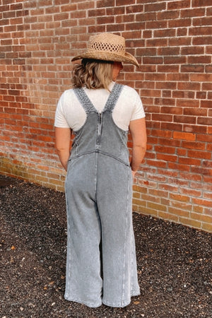 Washed Cotton Terry Jumpsuit