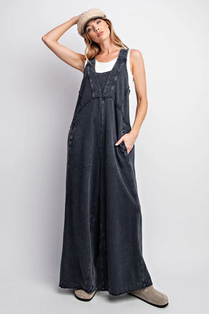 Washed Cotton Terry Jumpsuit