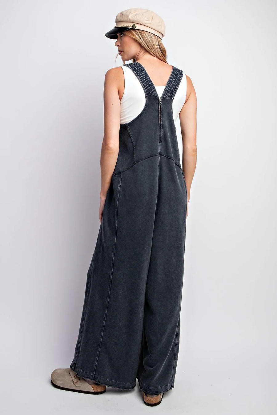 Washed Cotton Terry Jumpsuit