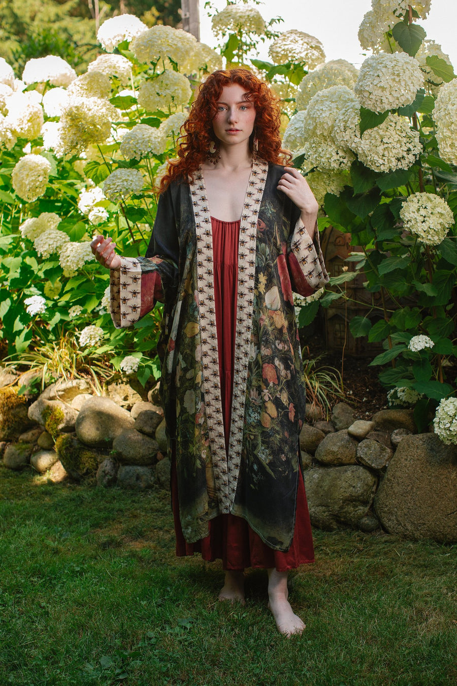 I Dream In Flowers Kimono Duster