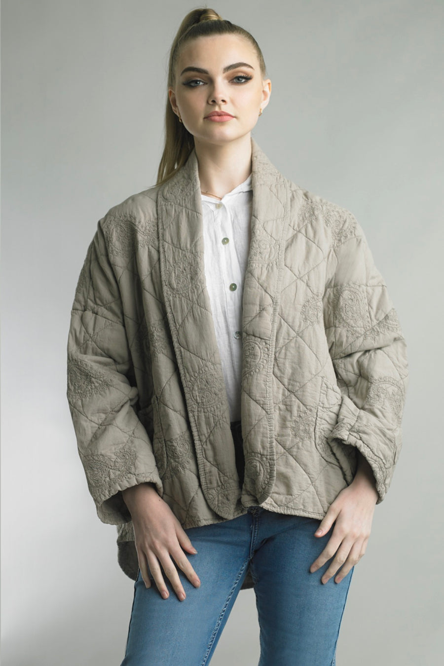 Embroidered Quilt Jacket