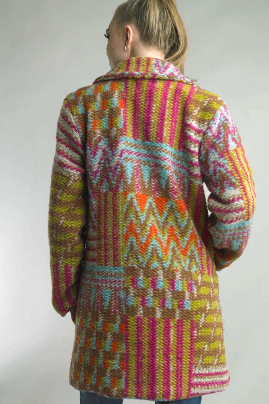 Free To Be Multicolor Boucle Coat