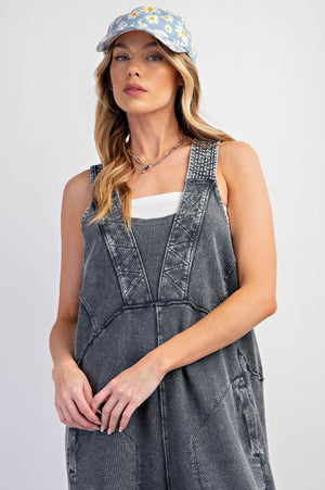 Washed Cotton Terry Jumpsuit