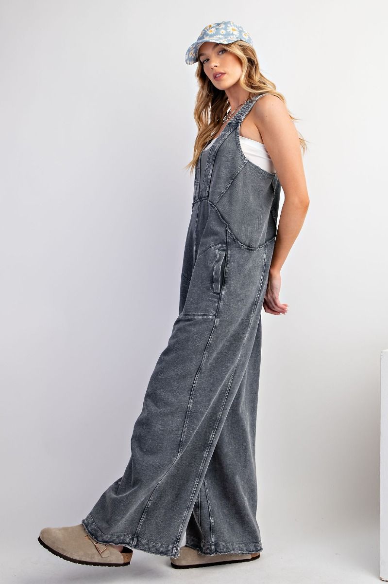 Washed Cotton Terry Jumpsuit