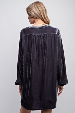 Velvet Tunic Dress