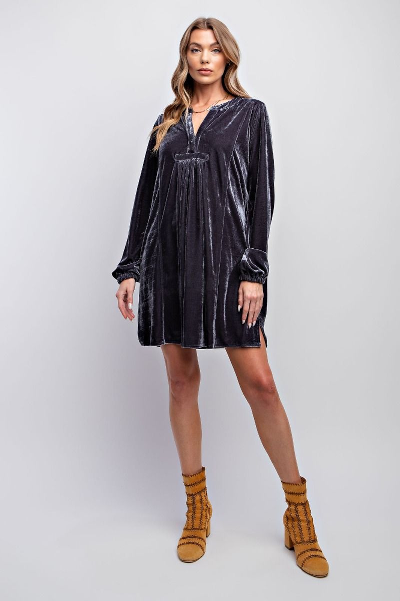 Velvet Tunic Dress