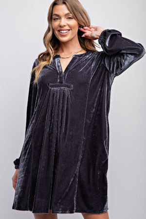 Velvet Tunic Dress