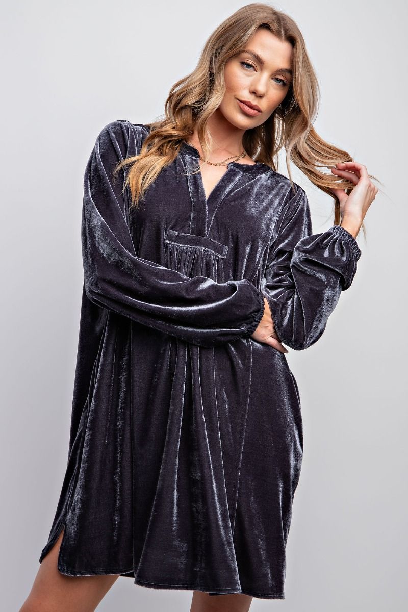 Velvet Tunic Dress