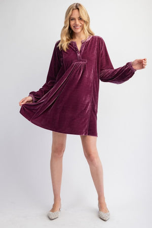 Velvet Tunic Dress