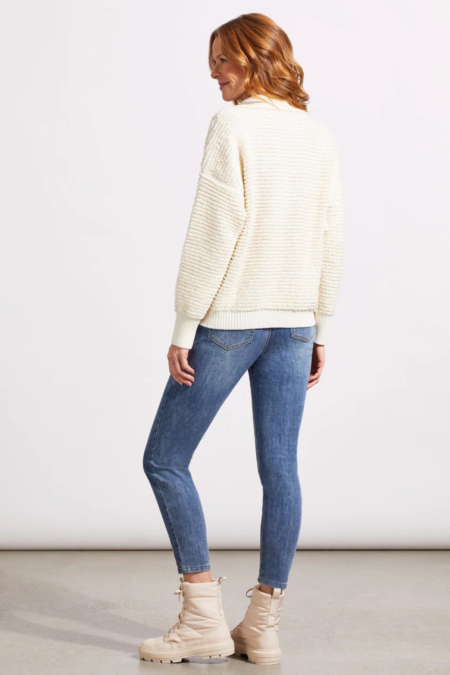 Fuzzy Johnny Collar Sweater